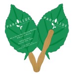 Leaf Fast Hand Fan (2 Sides) 1 Day Custom Printed