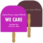 Logo Branded Round Top Recycled Hand Fan
