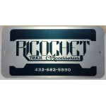 2" x 3" - Thick Aluminum Sign or ID Plate with Logo
