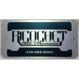 2" x 3" - Thick Aluminum Sign or ID Plate with Logo  2" x 3" - Thick Aluminum Sign or ID Plate with Logo