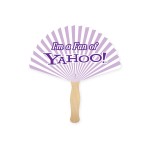 Full Color Rd Triangle Shape Sandwich Fan with Logo