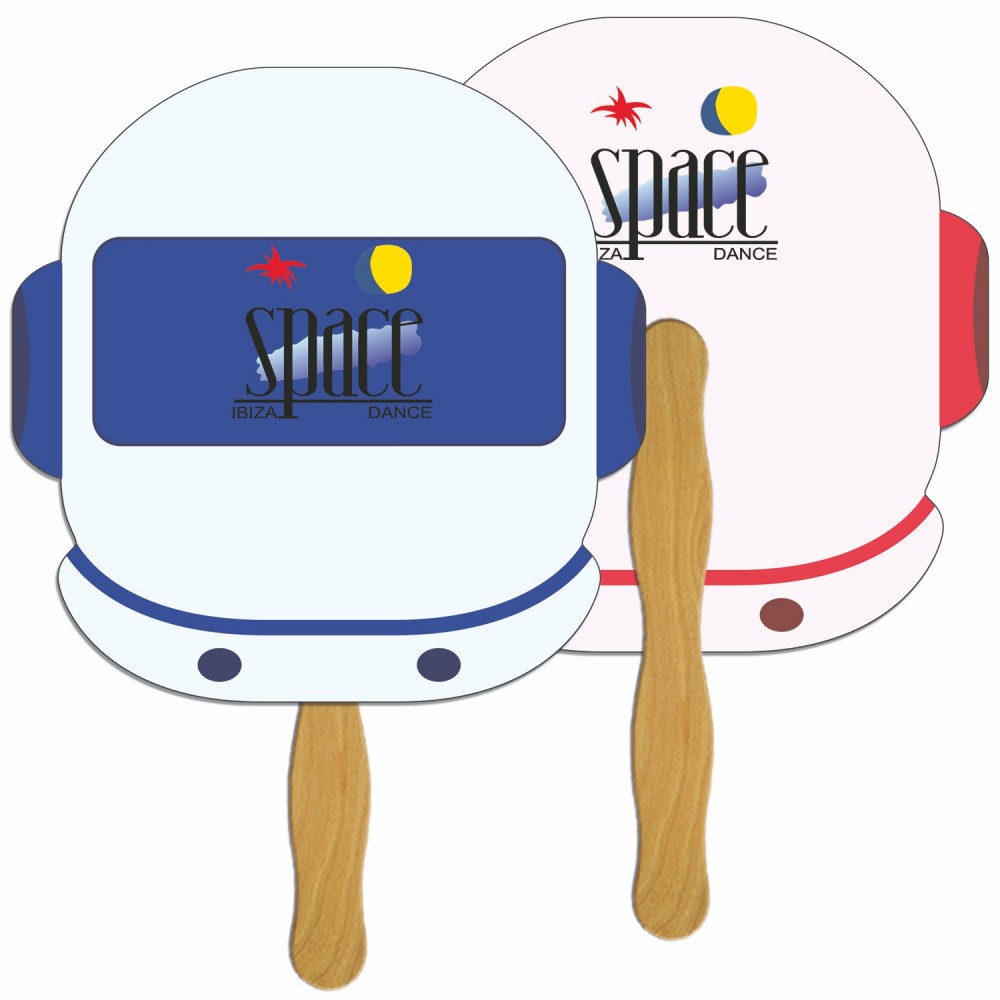 Astronaut Fast Hand Fan (2 Sides) 1 Day Custom Printed Astronaut Fast Hand Fan (2 Sides) 1 Day Custom Printed