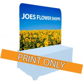 Logo Branded 6' Traveler Tabletop Full Wall Banner Graphic Only - Made in the USA  Logo Branded 6