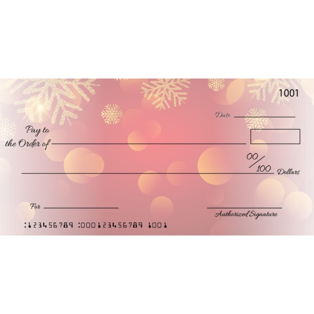 Logo Branded Custom Christmas Big Checks Logo Branded Custom Christmas Big Checks
