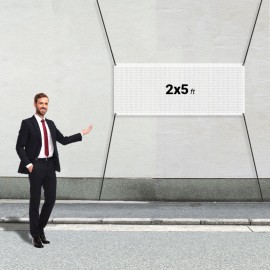 Custom 2' X 5' Mesh Banners with Logo  Custom 2