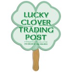 Clover Hand Fan with Logo