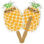 Custom Pineapple Fast Hand Fan (2 Sides) 1 Day