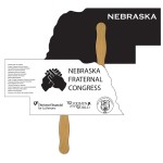 Custom Imprinted Nebraska State Fast Hand Fan (2 Sides) 1 Day