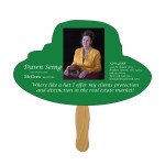 Dress Hat Fast Hand Fan (1 Side) 1 Day Logo Branded