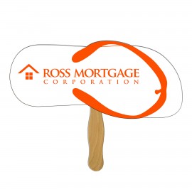 Flip Flop Fast Hand Fan (1 Side) 1 Day with Logo