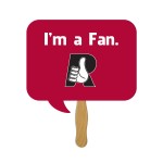 Square Thought Bubble Fast Hand Fan (1 Side) 1 Day Custom Printed