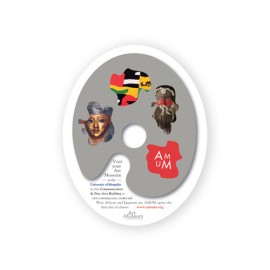 10"x8" Oval Shape Paper Hand Fan W/out Stick with Logo  10"x8" Oval Shape Paper Hand Fan W/out Stick with Logo