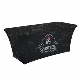 6' UltraFit Curve Table Throw (Full-Color Full Bleed) with Logo