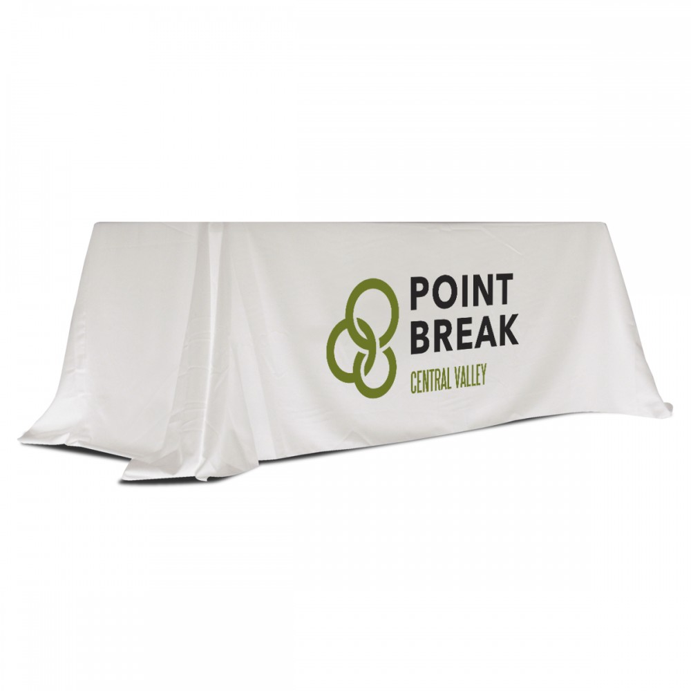 White 6' Standard Table Throw (Full-Color Dynamic Adhesion) Custom Imprinted White 6' Standard Table Throw (Full-Color Dynamic Adhesion) Custom Imprinted
