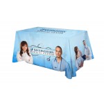 Logo Branded Polyester Digital Direct Print Table Cover 3 sided, 6 foot
