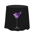 96" Fully Dye Sublimated Round Deluxe Table Cover with Logo