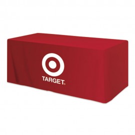 Fitted 4-sided Table Cover - fits 6 foot standard table with Logo
