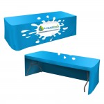Customized All Over Full Color Dye Sub Table Cover - fitted poly 3-sided, fits 8' table