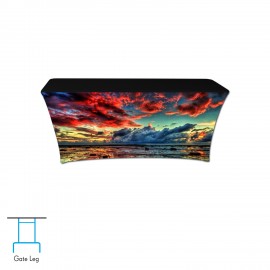 Customized SuperStretchCover 6' Full, Fully Printed 30"H  Customized SuperStretchCover 6