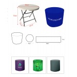 Full Color Round Elastic Tablecloth with Logo