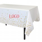 Custom Printing PE Plastic Disposable Table Cover with Logo