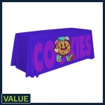 Personalized Value - 4 ft. x 30"Top x 29"H - 4 Sided Hemmed Standard Table Throw(Full Coverage Dye Sublimation)
