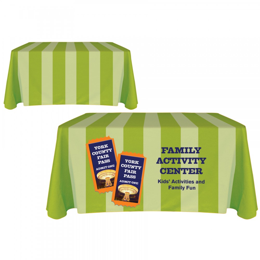 4' Customized Throw Style Table Cover with Logo 4' Customized Throw Style Table Cover with Logo