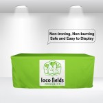 4' Fitted Table Cover in Full Color Overall with Logo
