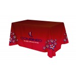 Promotional Polyester Digital Direct Print Table Cover 4 sided, 6 foot