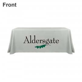 6 FT Full Color Closed Back Table Throw with Logo