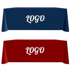 Custom Polyester Table Cloth with Logo  Custom Polyester Table Cloth with Logo