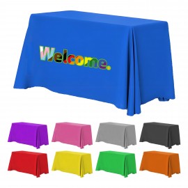6' Standard Polyester Table Cover(Full Color Dye Sublimation) with Logo