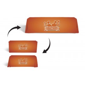 Promotional 8ft to 6ft Convertible Standard Table Cover - 7oz Polyester w Dye Sublimation Print