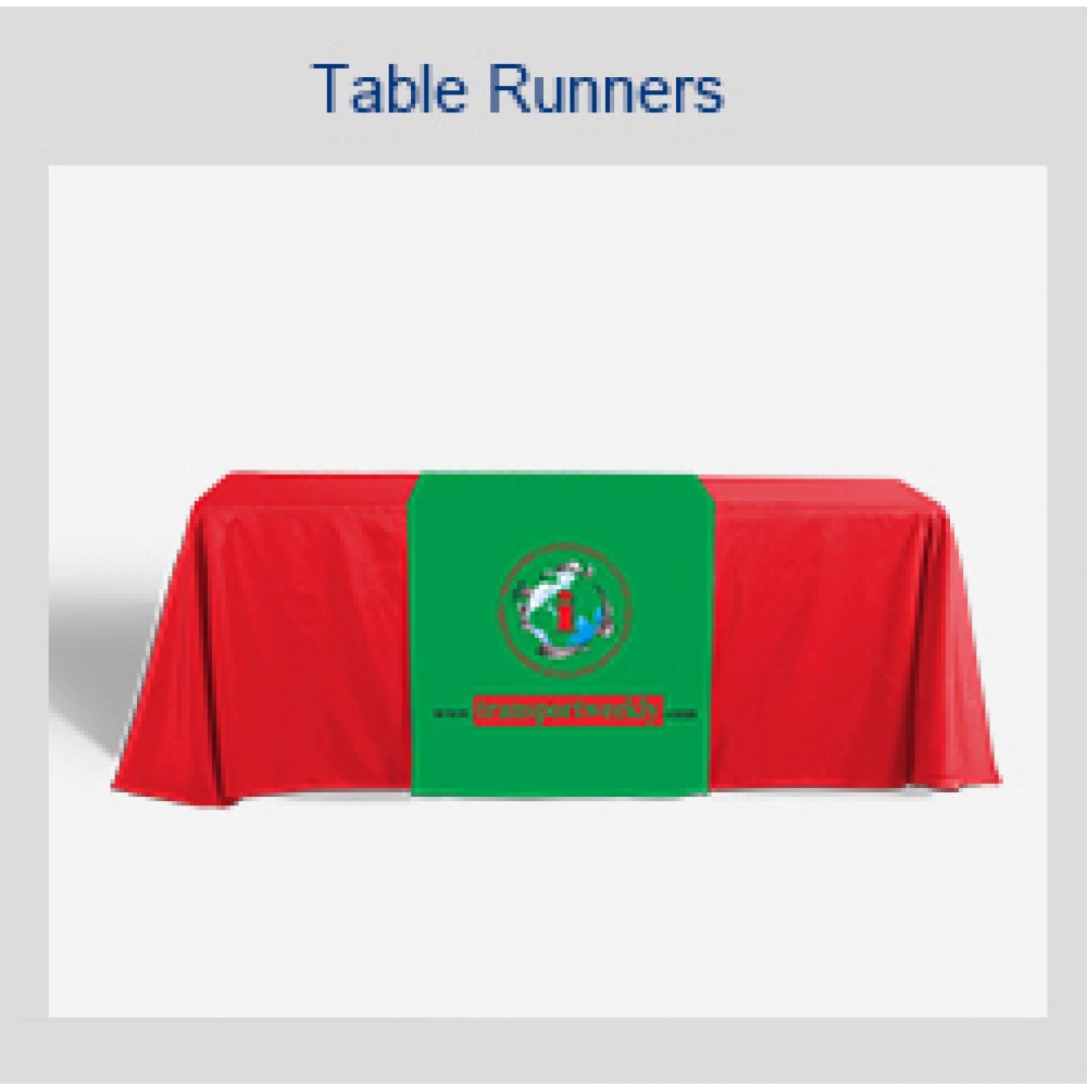 Custom Imprinted Table runner 24 Inch wide Custom Imprinted Table runner 24 Inch wide