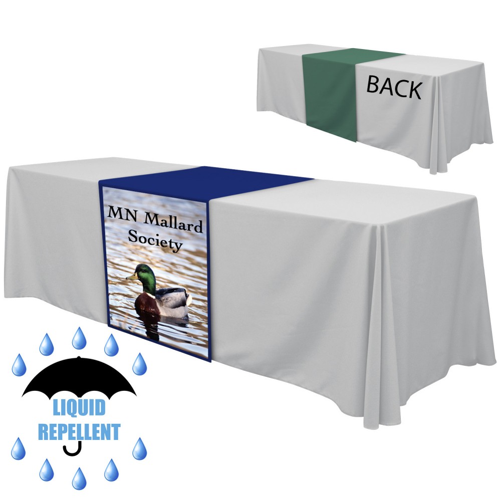 24" x 84" Liquid Repellent Table Runner Polyester Full Color Full Bleed Dye Sublimation Custom Printed 24" x 84" Liquid Repellent Table Runner Polyester Full Color Full Bleed Dye Sublimation Custom Printed
