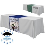 24" x 84" Liquid Repellent Table Runner Polyester Full Color Full Bleed Dye Sublimation Custom Printed