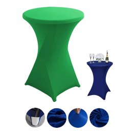 32" Round Stretch Table Cover with Logo  32" Round Stretch Table Cover with Logo