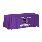 Personalized 6-ft. NON-FITTED Table Cover Multi-Panel Print Full Bleed or Custom Fabric Color