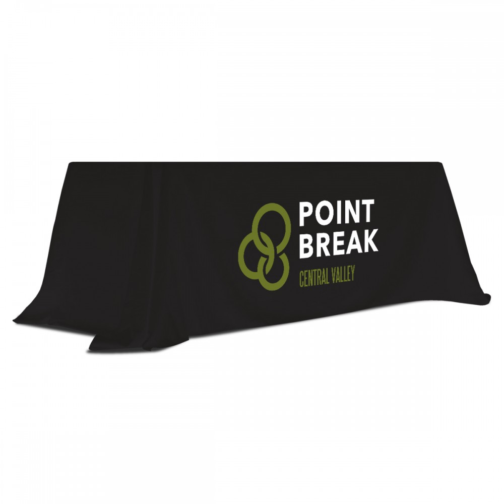 Black 6' Standard Table Throw (Full-Color Dynamic Adhesion) Custom Imprinted Black 6' Standard Table Throw (Full-Color Dynamic Adhesion) Custom Imprinted