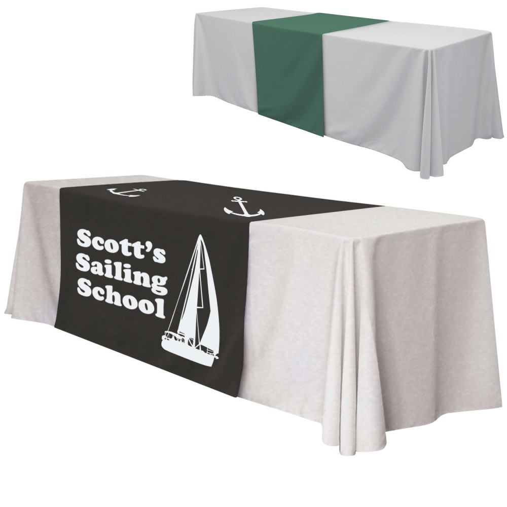 48" x 84" Full Color Table Runner Dye Sublimation Logo Branded