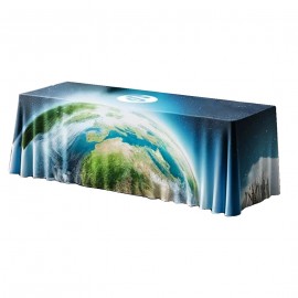 Logo Branded Recycled 6' Table Cover Throw - Fully Dye Sublimated