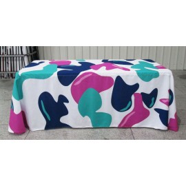 Customized 6' ABSOLUTE TABLE THROWS Full color. 4 sides & Top.