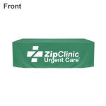 Logo Branded 8 Ft Closed-back Zipper Fitted Polyester Tablecloth