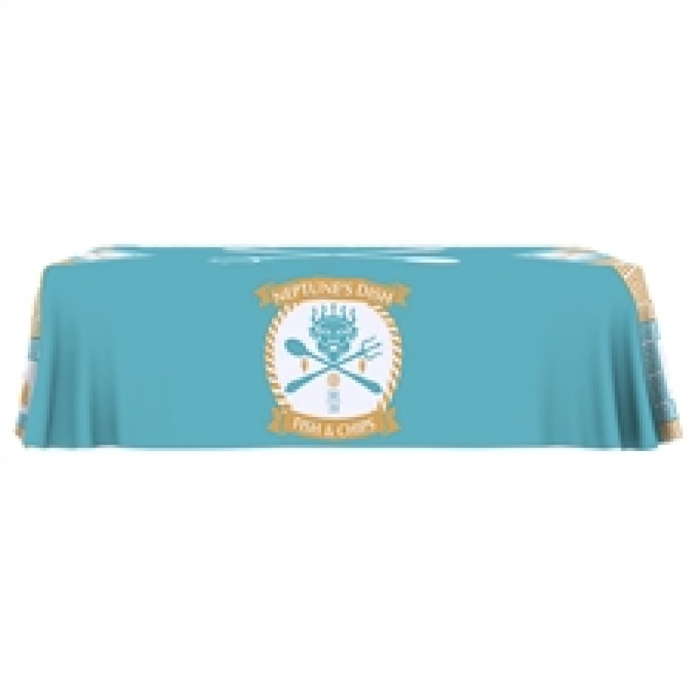 ONE CHOICE 8 Ft. 4-sided Table Throw Full Color with Logo