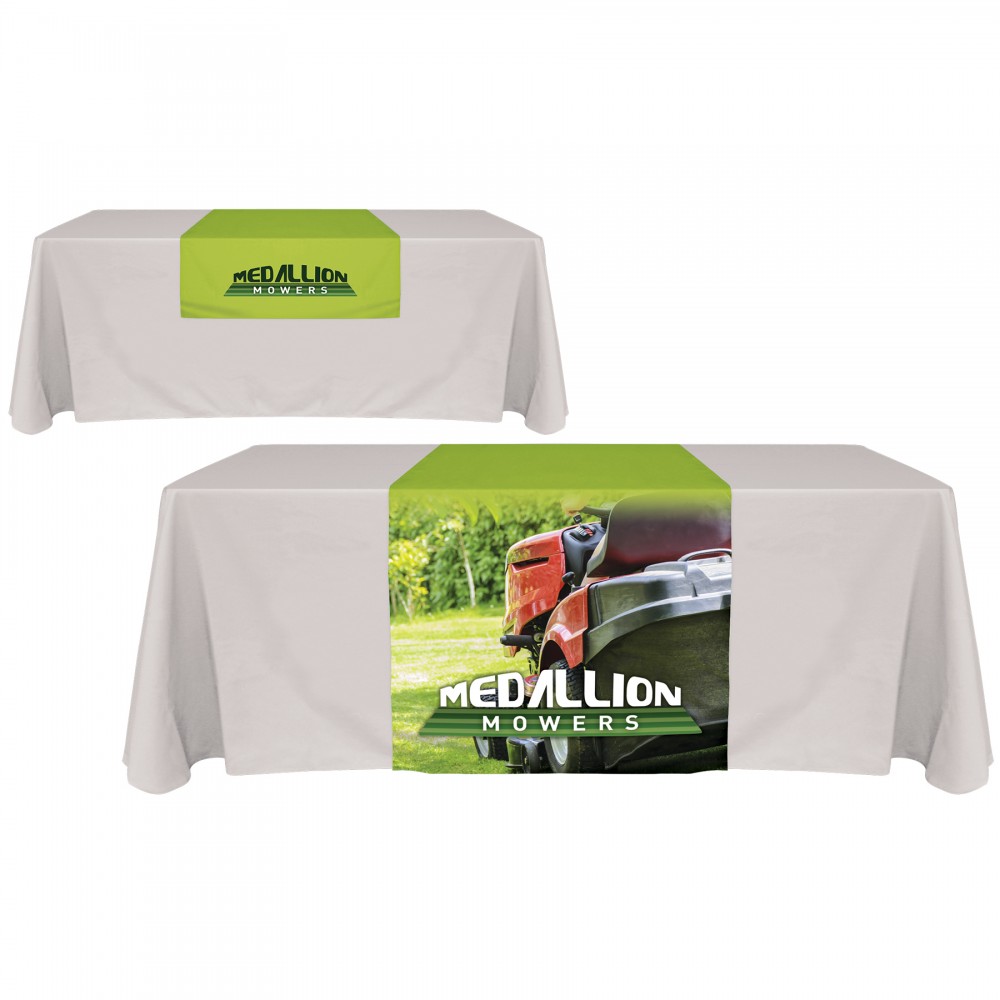 Custom 30" x 72" Knit Polyester Custom Table Runner Custom 30" x 72" Knit Polyester Custom Table Runner
