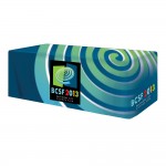 Logo Branded All Over Full Color Dye Sub Table Cover - fitted poly 4-sided, fits 8' table