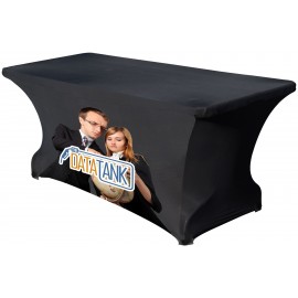 6' Sublimated Front Panel Spandex Table Cover with Logo  6