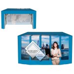 4' Customized Open Back Fitted Table Cover with Logo
