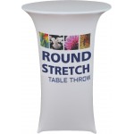 30" Stretch Round Table Throw (30" diameter) with Logo