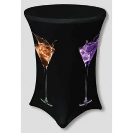 36" Spandex High Top Table Cover with Logo